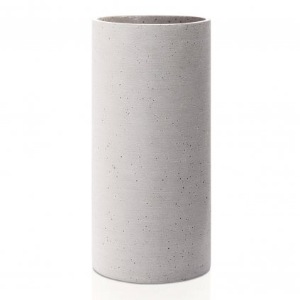 Vase COLUNA L, 29 cm, hellgrau, Polystone, Blomus