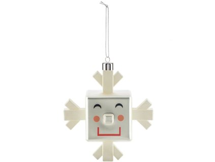 Weihnachtsschmuck SNOW FLAKE, weiß, Alessi