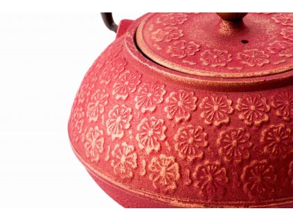 Teekanne und Teetassen Set SHANGHAI, 3-teilig, 600 ml, rot, Bredemeijer