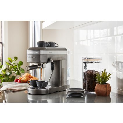 Espressomaschine ARTISAN 5KES6503EMS, silbergrau, KitchenAid