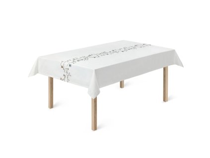 Weihnachtstischdecke HAMMERSHOI 150 x 220 cm, weiß, Kähler