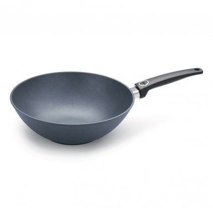 Wok DIAMOND LITE 30 cm, für Induktion, Edelstahl-Griff, Titanium, WOLL