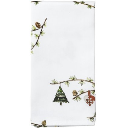 Stoffserviette HAMMERSHOI, 4er-Set, 45 x 45 cm, weiß, Kähler