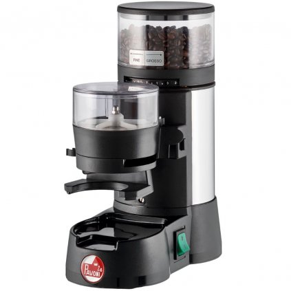 Kaffeemühle JOLLY DOSATO, schwarz/silber, La Pavoni
