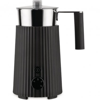 Milchaufschäumer PLISSÉ, schwarz, Alessi
