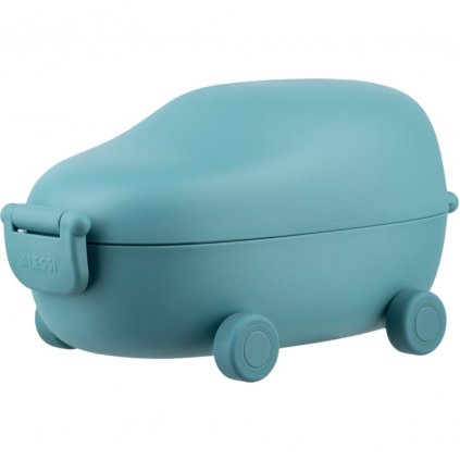 Lunchbox SNACKMOBILE, 2 Fächer, blau, Alessi