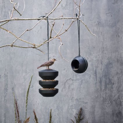 Vogelfutterstation RECYCLED 17,5 cm, zum Aufhängen, grün, Rosendahl