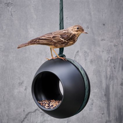 Vogelfutterstation RECYCLED 12 cm, zum Aufhängen, grün, Rosendahl