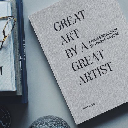 Rahmenbuch GREAT ART, grau, Printworks
