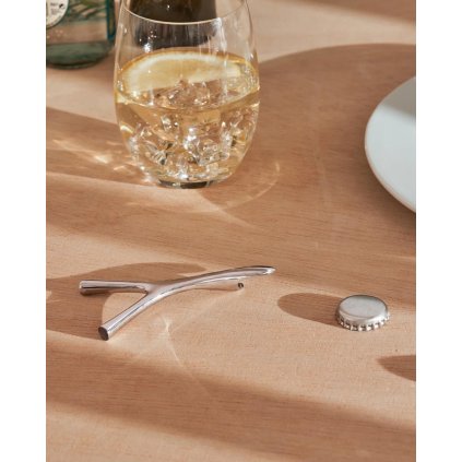 Flaschenöffner VIRGULA 10 cm, Edelstahl, Alessi