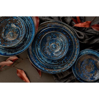 Untertasse COPPER SWIRL 13,5 cm, MIJ