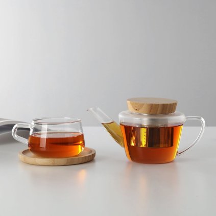 Teekanne INFUSION 500 ml, braun, Glas, Viva Scandinavia
