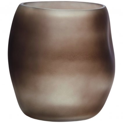 Vase ORGANIC 15 cm, braun, Glas, Philippi