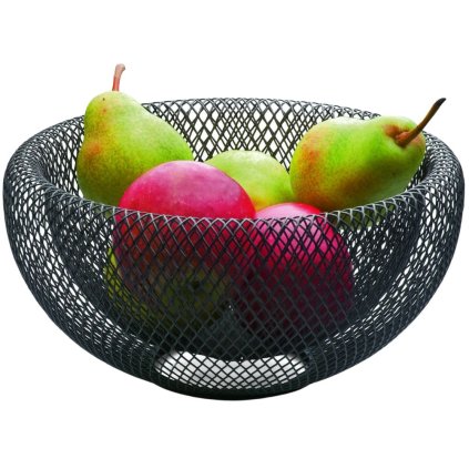 Obstschale MESH 25 cm, schwarz, Philippi