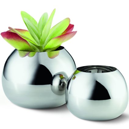Vase BELLA 15 cm, polierter Stahl, Philippi