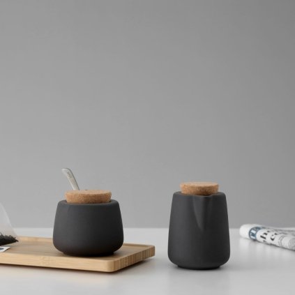 Milch & Zuckerset NICOLA, 2-teilig, grau, Viva Scandinavia