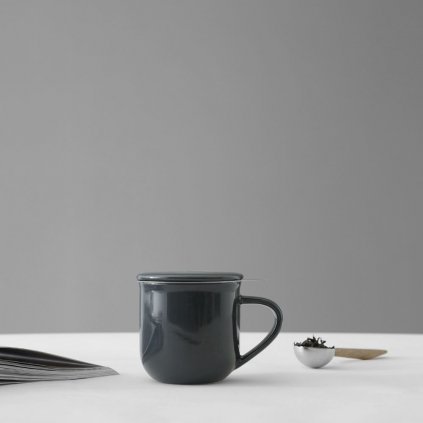 Teetasse mit Sieb MINIMA EVA, 380 ml, schwarz, Viva Scandinavia