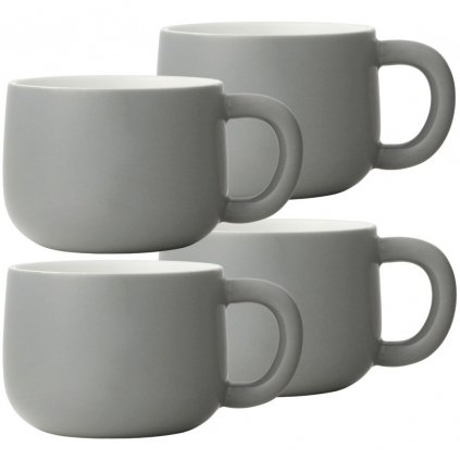 Teetasse ISABELLA, 4er-Set, 250 ml, grau, Viva Scandinavia