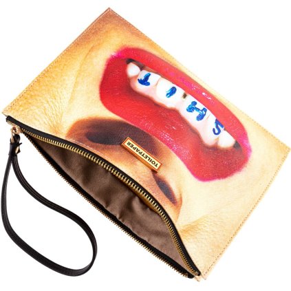 Kosmetiktasche TOILETPAPER SHIT 28 x 20 cm, orange, Seletti