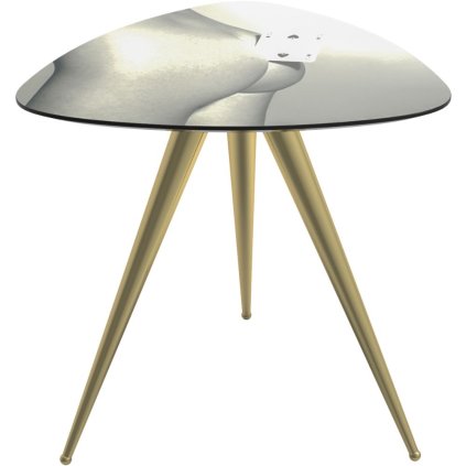 Beistelltisch TOILETPAPER TWO OF SPADES 57 x 48 cm, grau, Seletti