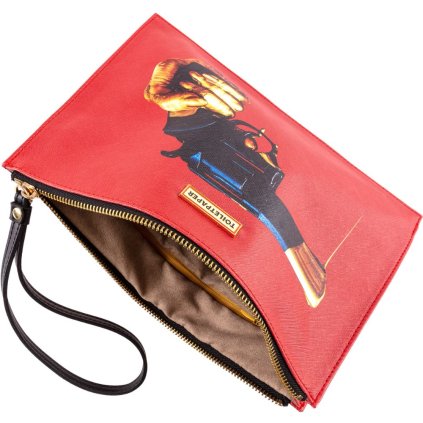 Kosmetiktasche TOILETPAPER REVOLVER 28 x 20 cm, rot, Seletti
