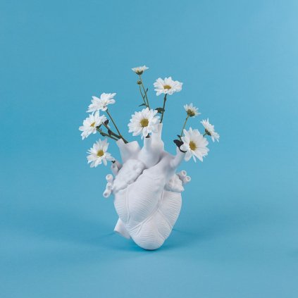 Vase LOVE IN BLOOM 25 cm, weiß, Seletti