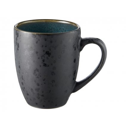 Teetasse 300 ml, schwarz/grün, Steinzeug, Bitz