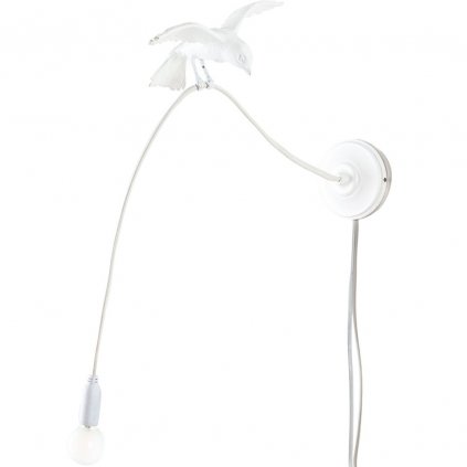 Wandlampe SPARROW CRUISING 100 cm, weiß, Seletti