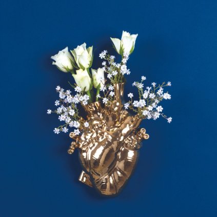 Vase LOVE IN BLOOM 25 cm, Gold, Seletti