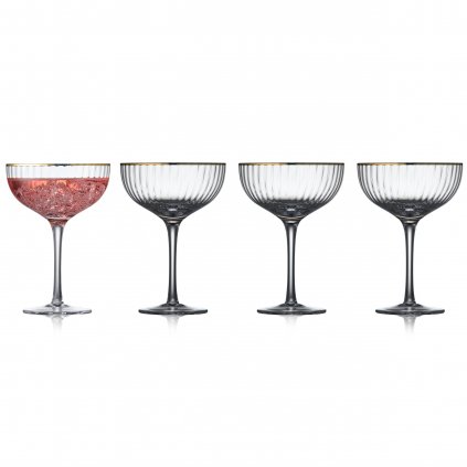 Coctailglas PALERMO GOLD, 4er-Set, 315 ml, Lyngby Glas