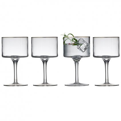 Gin Tonic Glas PALERMO GOLD, 4er-Set, 320 ml, Lyngby Glas