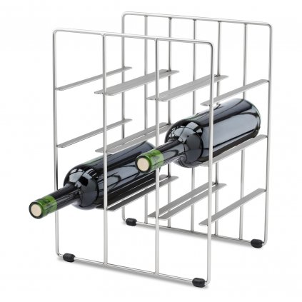 Weinflaschenregal PILARE, für 9 Flaschen, Chrom, Blomus