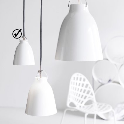 Hängelampe CARAVAGGIO 22 cm, weiß, Fritz Hansen