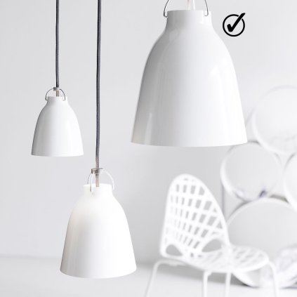 Hängelampe CARAVAGGIO 52 cm, weiß, Fritz Hansen