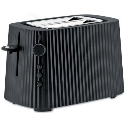 Toaster PLISSE, 2 Scheiben, schwarz, Alessi