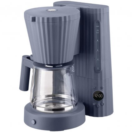 Filterkaffeemaschine PLISSÉ 1,5 l, grau, Alessi