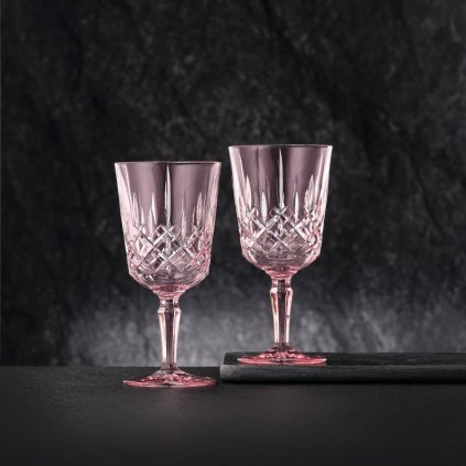 Weingläser NOBLESSE COLORS, 2er-Set, 355 ml, Rosé, Nachtmann
