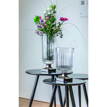 Vase MINERVA PLATINUM 40 cm, klar, Nachtmann