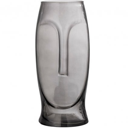 Vase DITTA 30 cm, grau, Glas, Bloomingville