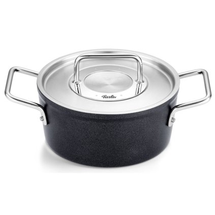 Hochtopf Bratentopf ADAMANT 18 cm, schwarz, Aluminium, Fissler