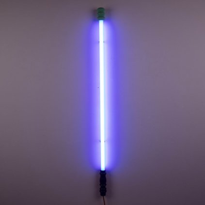 Wand Dekoleuchte SUPERLINEA 141,5 cm, blau, Holz/Kunststoff, Seletti