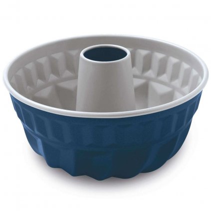 Gugelhupfform XBAKE 23 cm, blau, Stahl, Guardini