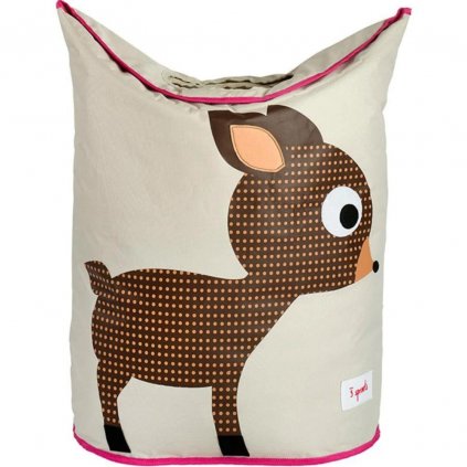 Wäschebox DEER 70 l, beige, 3 Sprouts