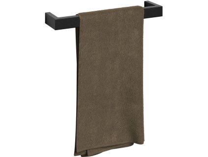 Handtuchhalter LINEA 46 cm, schwarz, Edelstahl, Zack