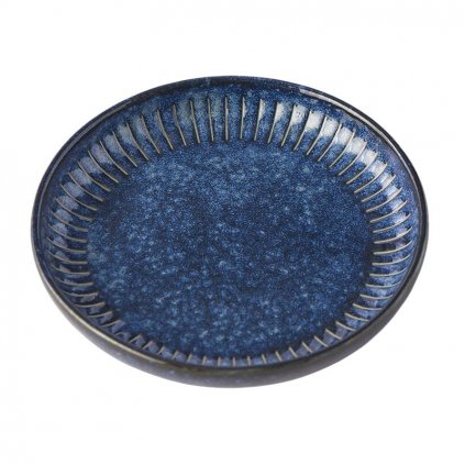 Dipschale RIDGED INDIGO 20 ml, blau, Keramik, MIJ