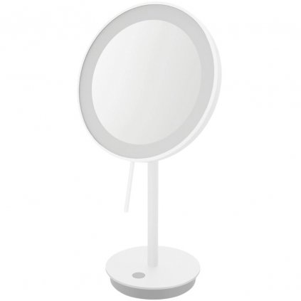Kosmetikspiegel ALONA 20 cm, weiß, Edelstahl, Zack