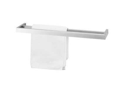 Handtuchhalter LINEA 61 cm, doppelt, matt, Edelstahl, Zack