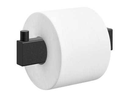 Toilettenpapierhalter LINEA 14 cm, schwarz, Edelstahl, Zack
