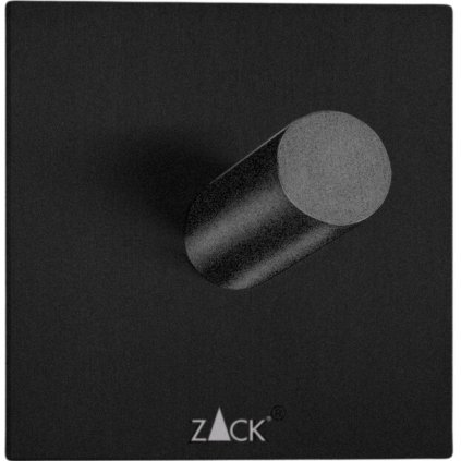Handtuchhaken 5 cm, schwarz, Edelstahl, Zack