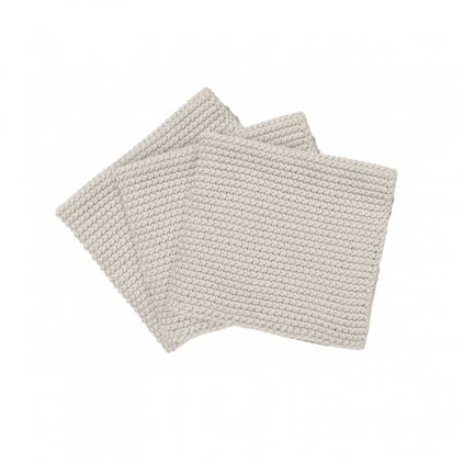 Geschirrtuch WIPE PEARL, 3er-Set, Creme, Blomus